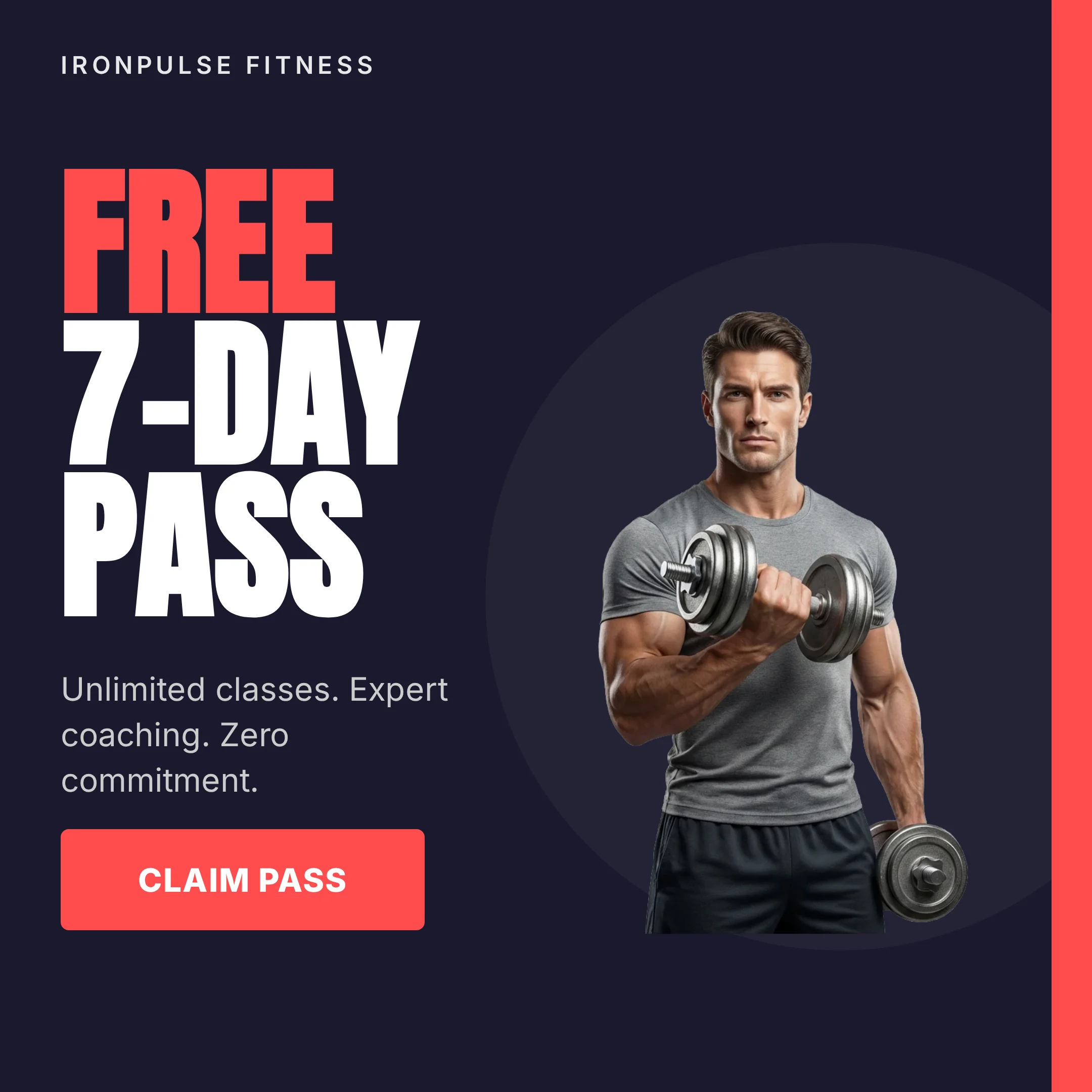 Generated social media post for Iron Pulse Fitness